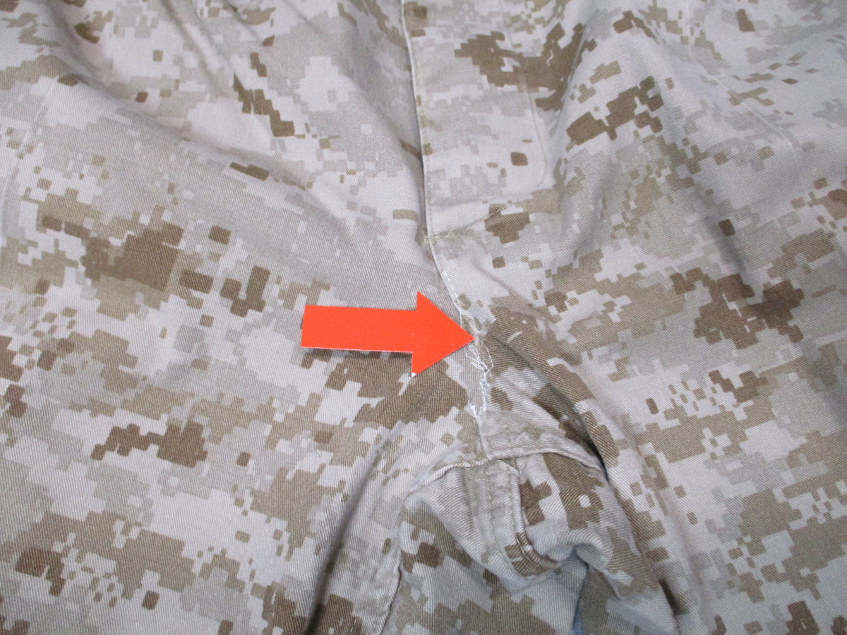 USMC Desert MARPAT MCCUU Combat Trousers Approx 36W Crotch Repair Used