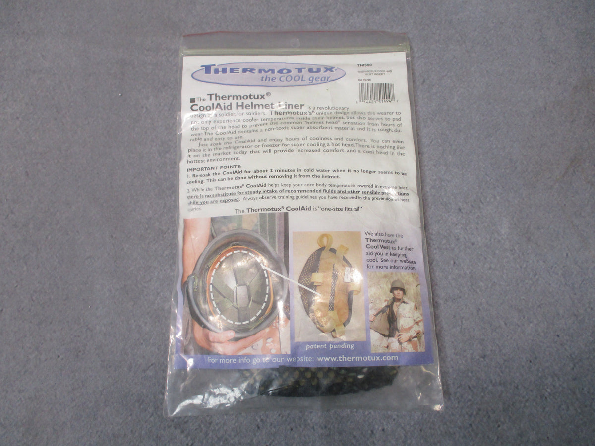 Thermotux CoolAid Combat Helmet Liner Insert PASGT One Size NOS TH1300