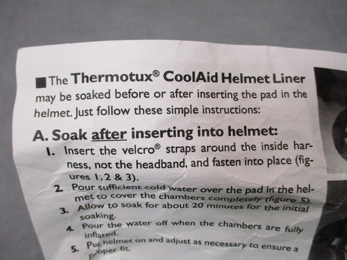 Thermotux CoolAid Combat Helmet Liner Insert PASGT One Size NOS TH1300