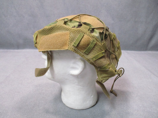 OneTigris Tactical Helmet Cover Multicam OCP Style Mesh Bungee One Size Used