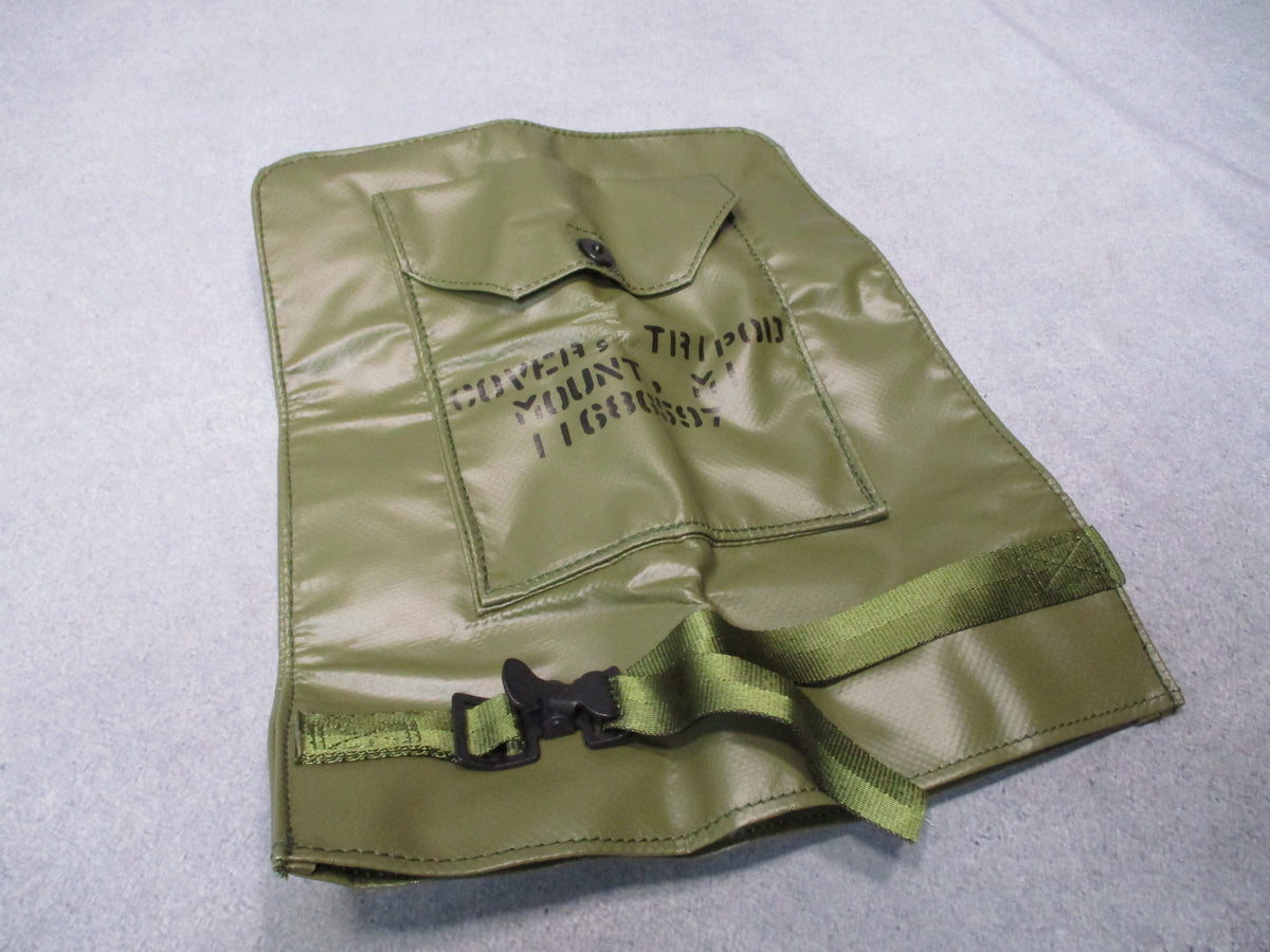 USGI M1 Tripod Mount Cover OD Green Vinyl Bag Pouch P/N 11686597 NOS