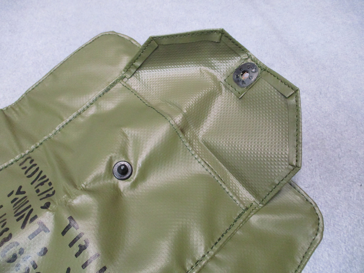 USGI M1 Tripod Mount Cover OD Green Vinyl Bag Pouch P/N 11686597 NOS