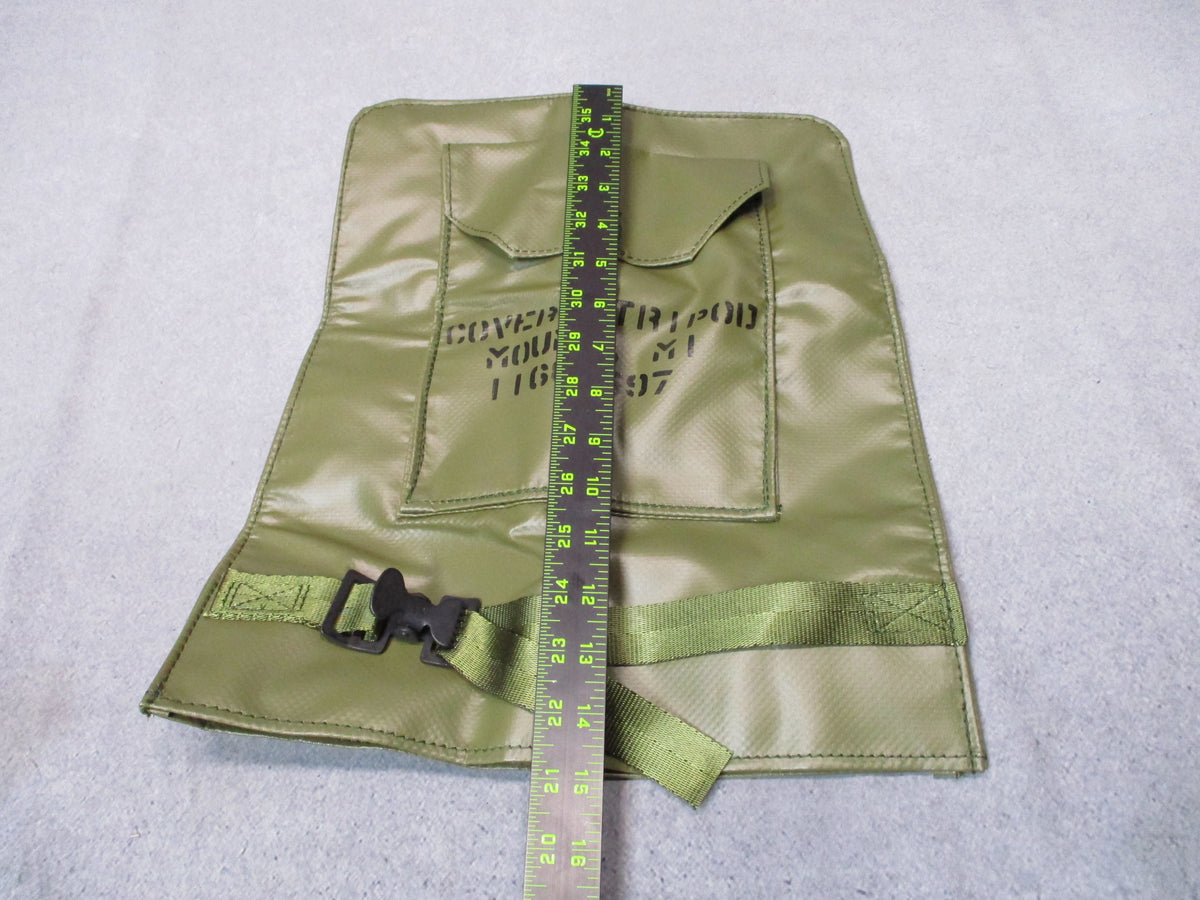 USGI M1 Tripod Mount Cover OD Green Vinyl Bag Pouch P/N 11686597 NOS