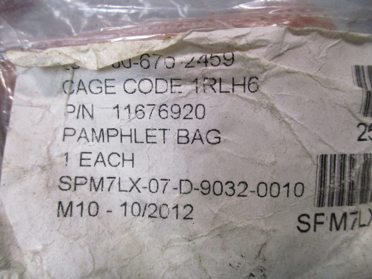 USGI Pamphlet Bag OD Green Rubberized 35in Military Surplus NOS