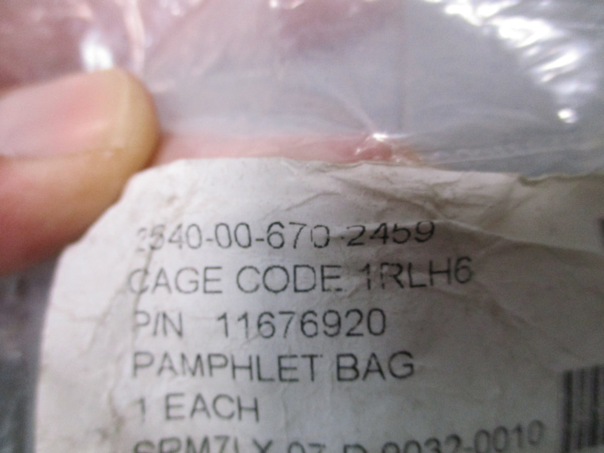 USGI Pamphlet Bag OD Green Rubberized 35in Military Surplus NOS