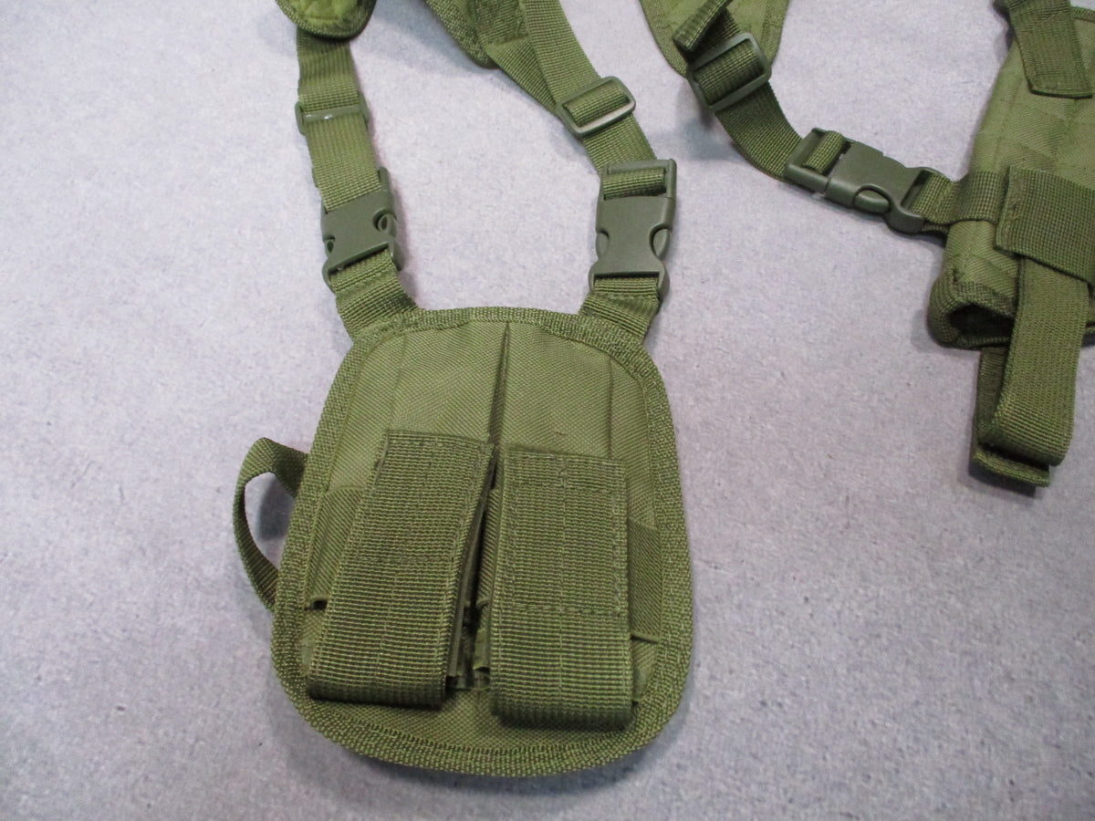VISM NcSTAR CV2909G Shoulder Holster OD Green Ambidextrous Dual Mag Pouch New