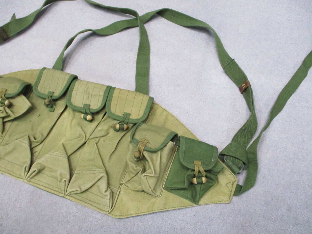 Original Chinese Type 56 Chest Rig 7.62 Chicom Vietnam War Surplus OD Green