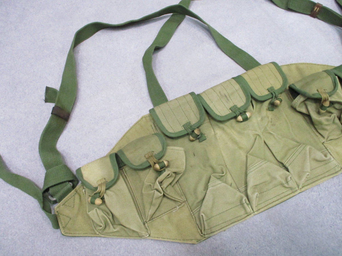 Original Chinese Type 56 Chest Rig 7.62 Chicom Vietnam War Surplus OD Green