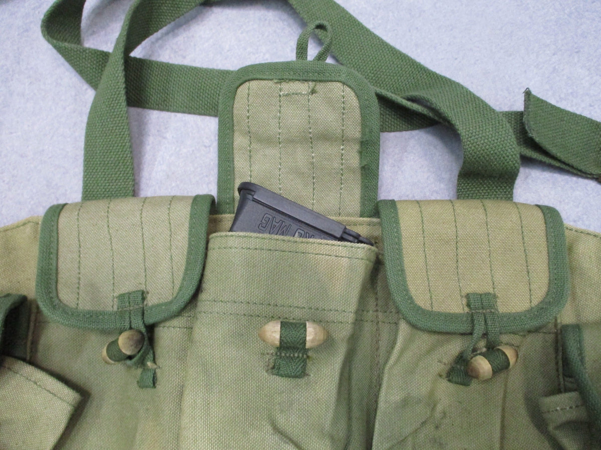 Original Chinese Type 56 Chest Rig 7.62 Chicom Vietnam War Surplus OD Green