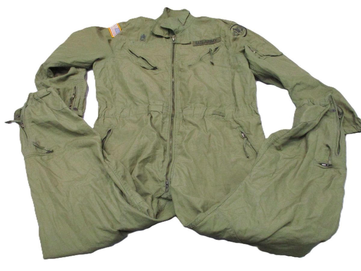 US Army CVC Tanker Coveralls Large Long Brave Rifles 3rd ACR SSG Patches