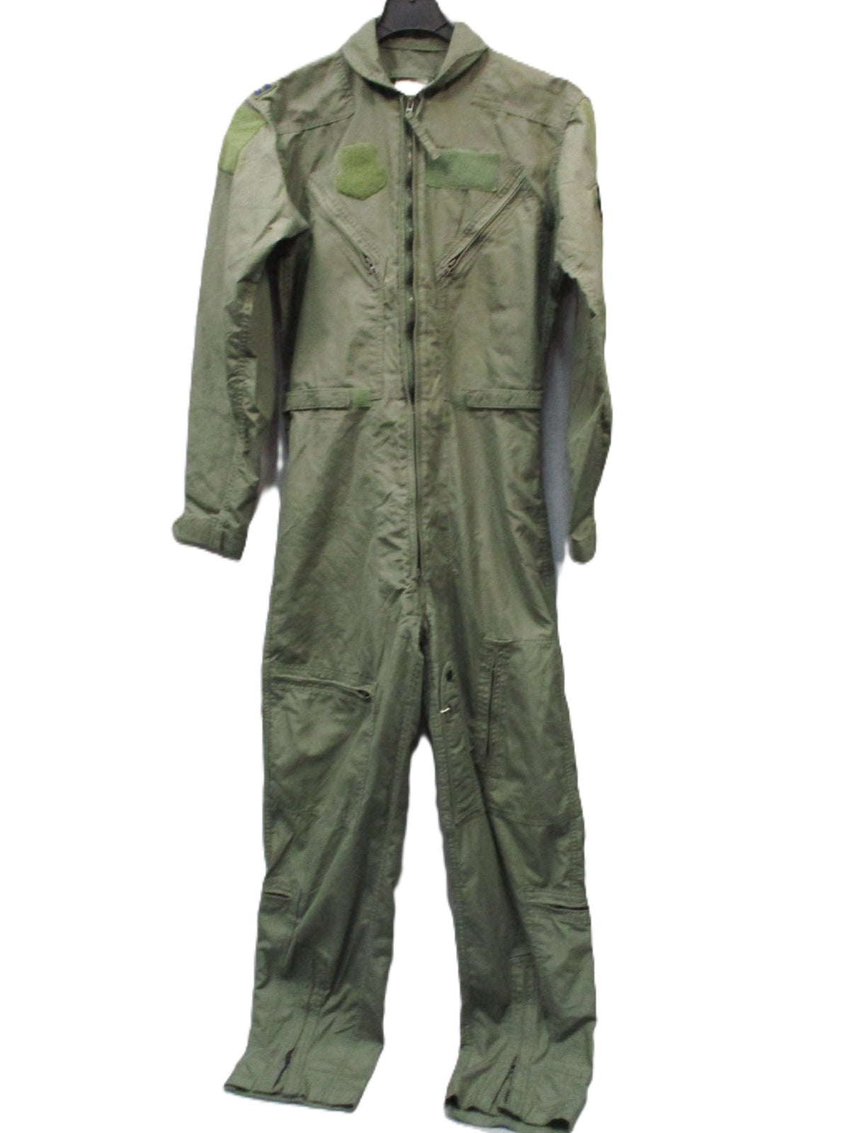 USGI CWU-27/P Flyers Flight Suit 38L Sage Green Aramid Captain Rank 8415-01-043-8385