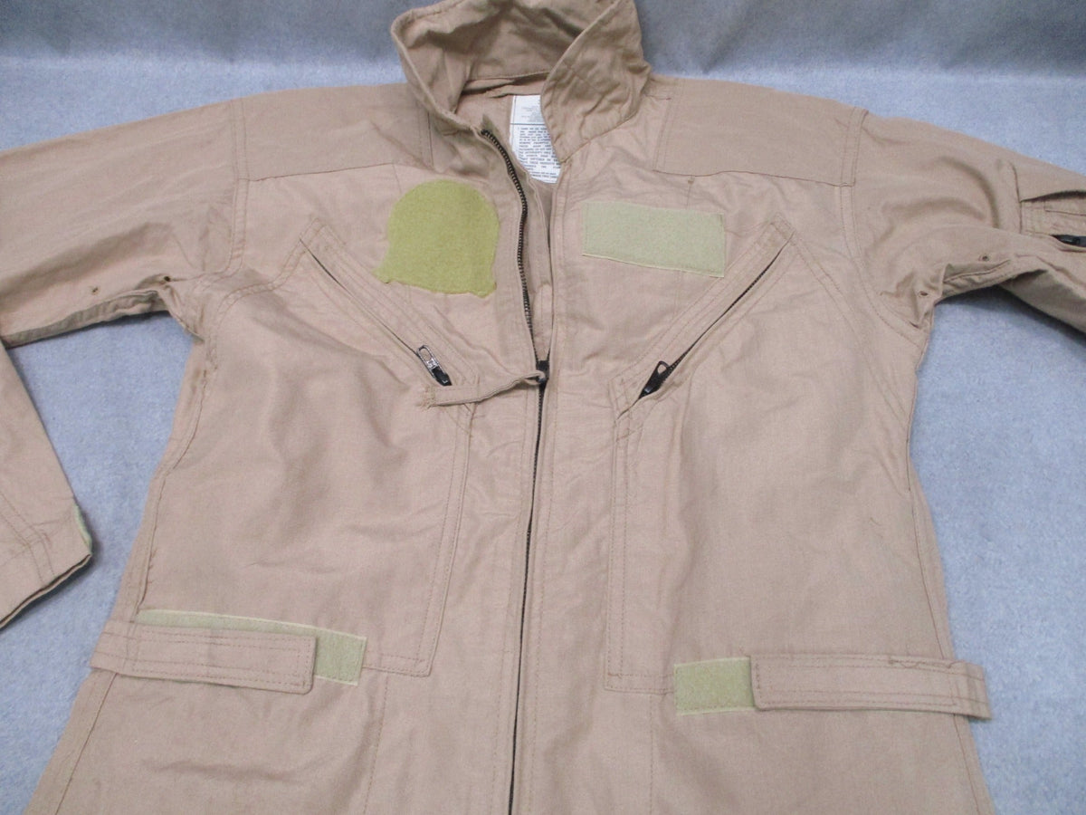 USGI CWU-27/P Flyers Coveralls Tan 38L FR Aramid Flight Suit 8415-01-452-5319