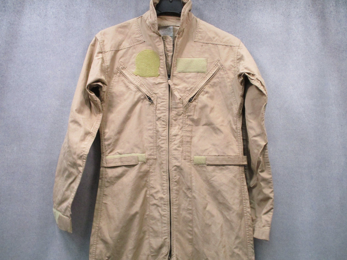 USGI CWU-27/P Flyers Coveralls Tan 38L FR Aramid Flight Suit 8415-01-452-5319
