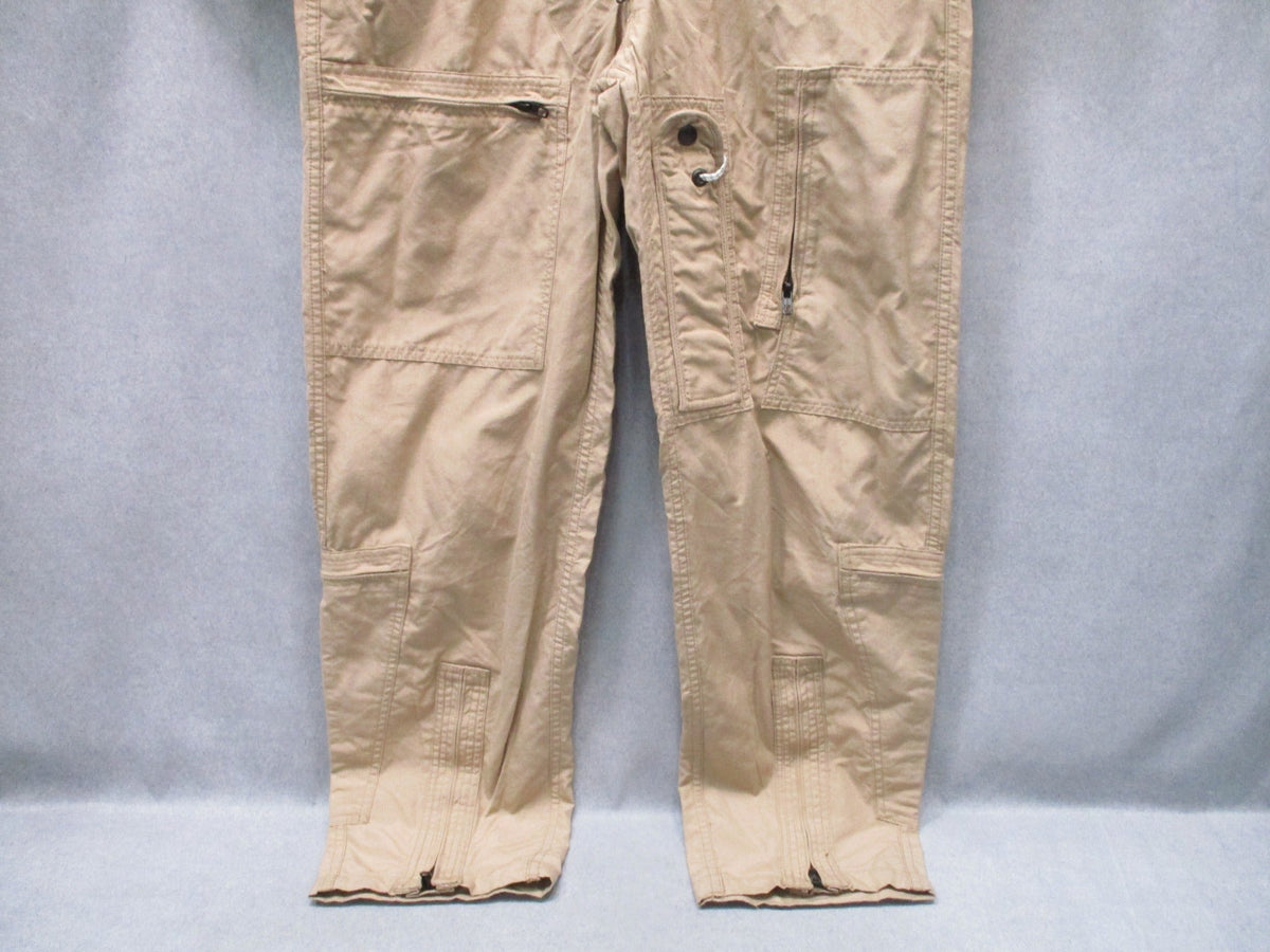 USGI CWU-27/P Flyers Coveralls Tan 38L FR Aramid Flight Suit 8415-01-452-5319
