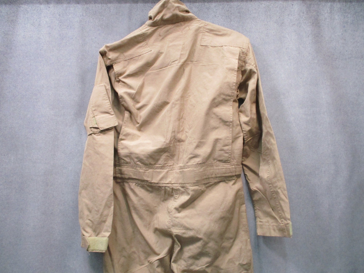 USGI CWU-27/P Flyers Coveralls Tan 38L FR Aramid Flight Suit 8415-01-452-5319