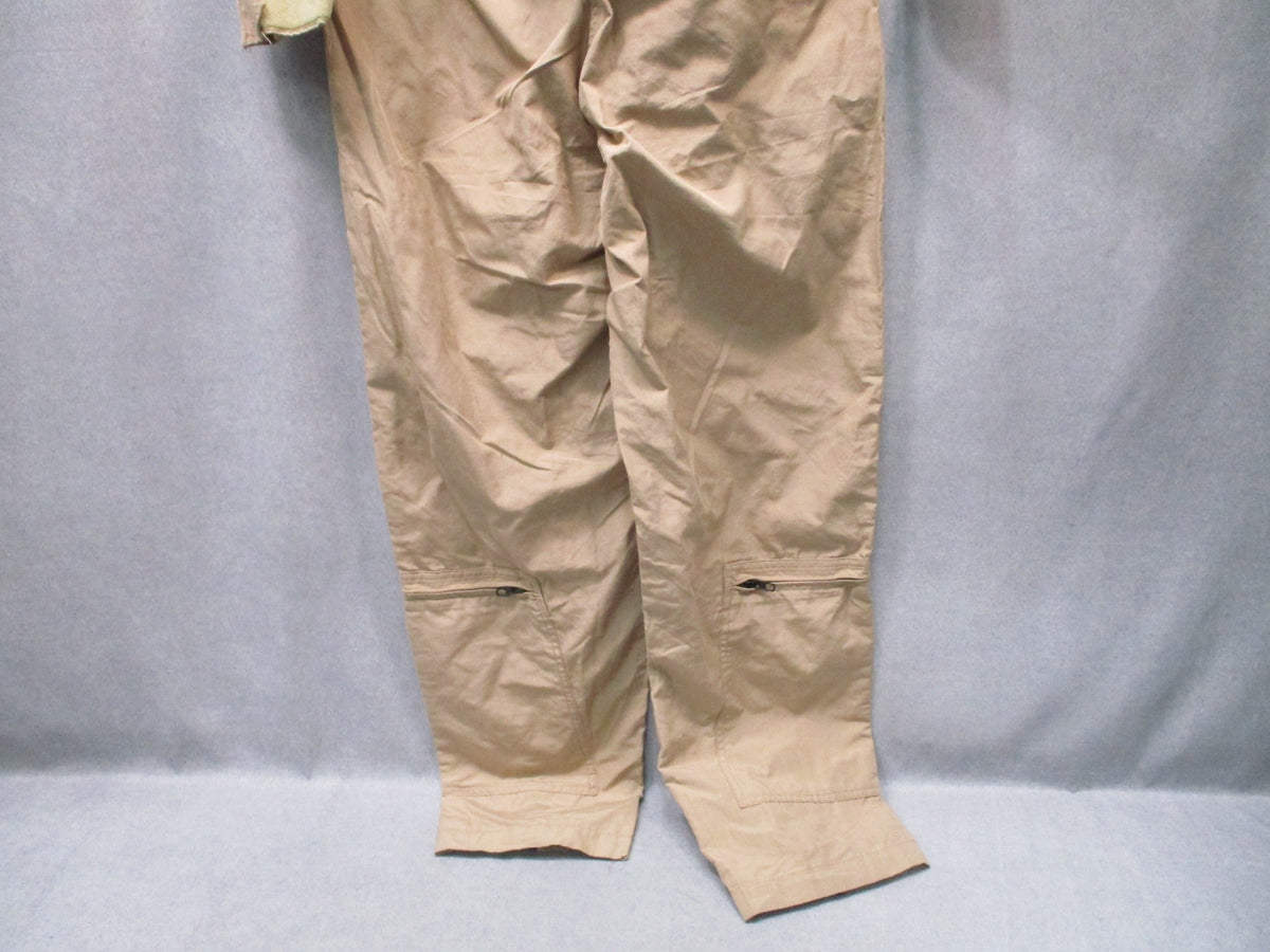USGI CWU-27/P Flyers Coveralls Tan 38L FR Aramid Flight Suit 8415-01-452-5319