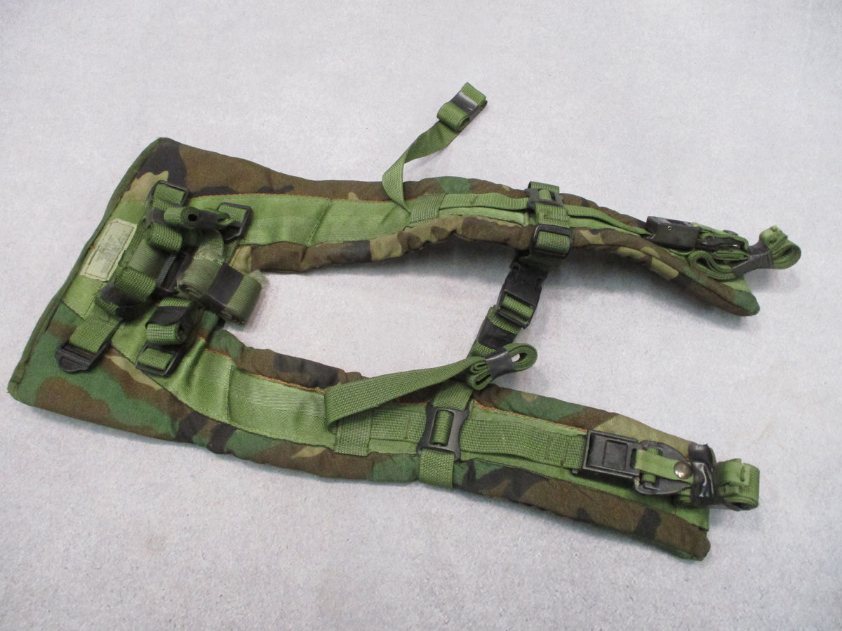 SDS MOLLE II Woodland M81 Rucksack Shoulder Straps Harness 8465-01-465-2133