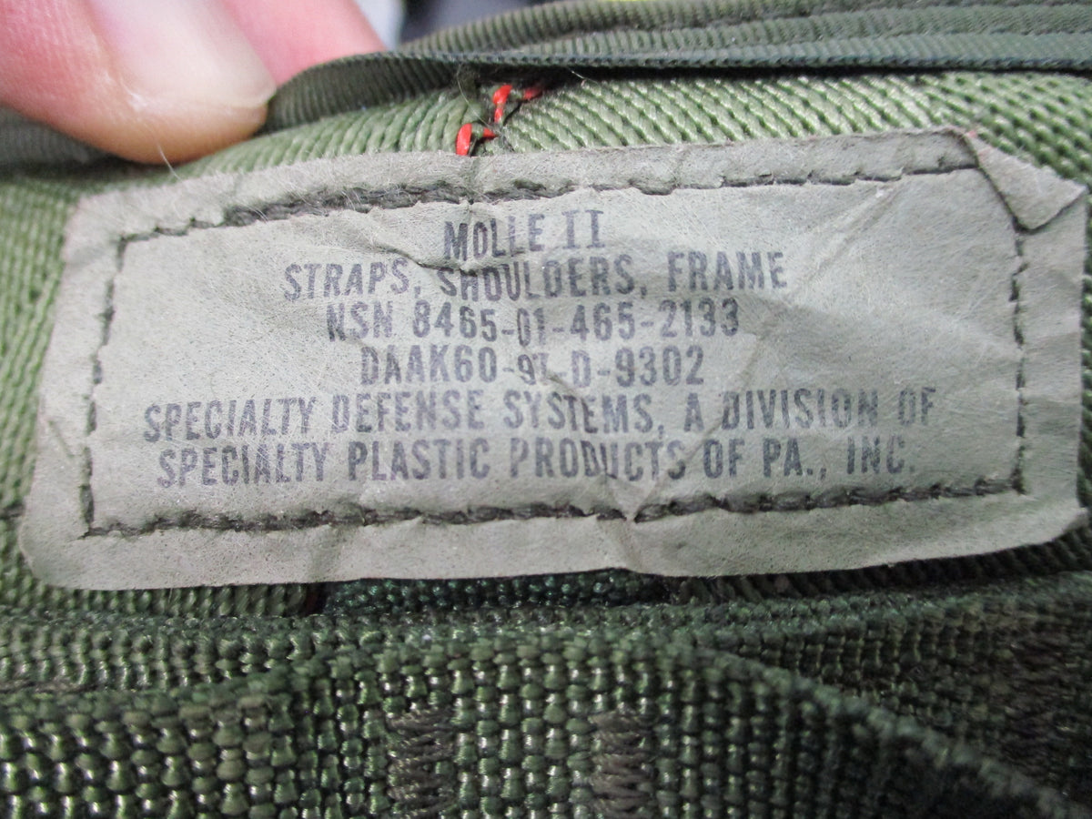 SDS MOLLE II Woodland M81 Rucksack Shoulder Straps Harness 8465-01-465-2133