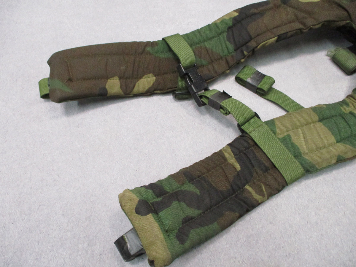 SDS MOLLE II Woodland M81 Rucksack Shoulder Straps Harness 8465-01-465-2133