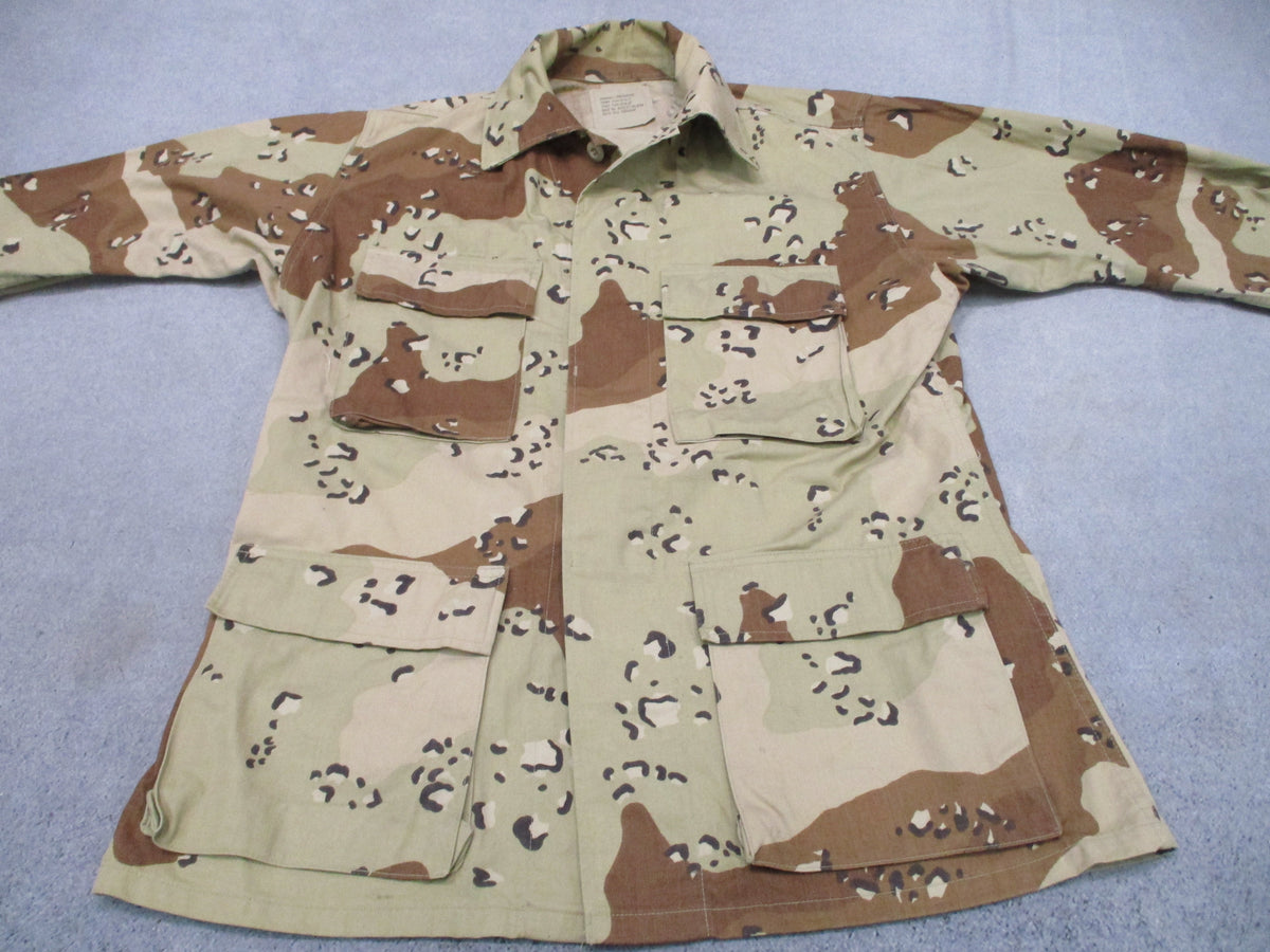 USGI Chocolate Chip 6-Color Desert Camo BDU Shirt Jacket Small Regular
