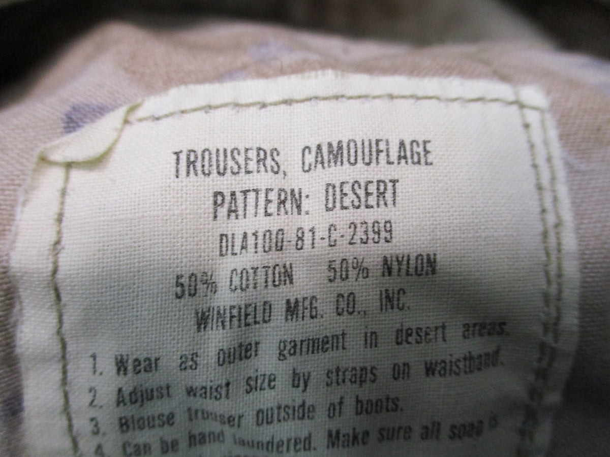 Winfield Chocolate Chip Desert Camo Pants Size Unmarked Approx 29x30