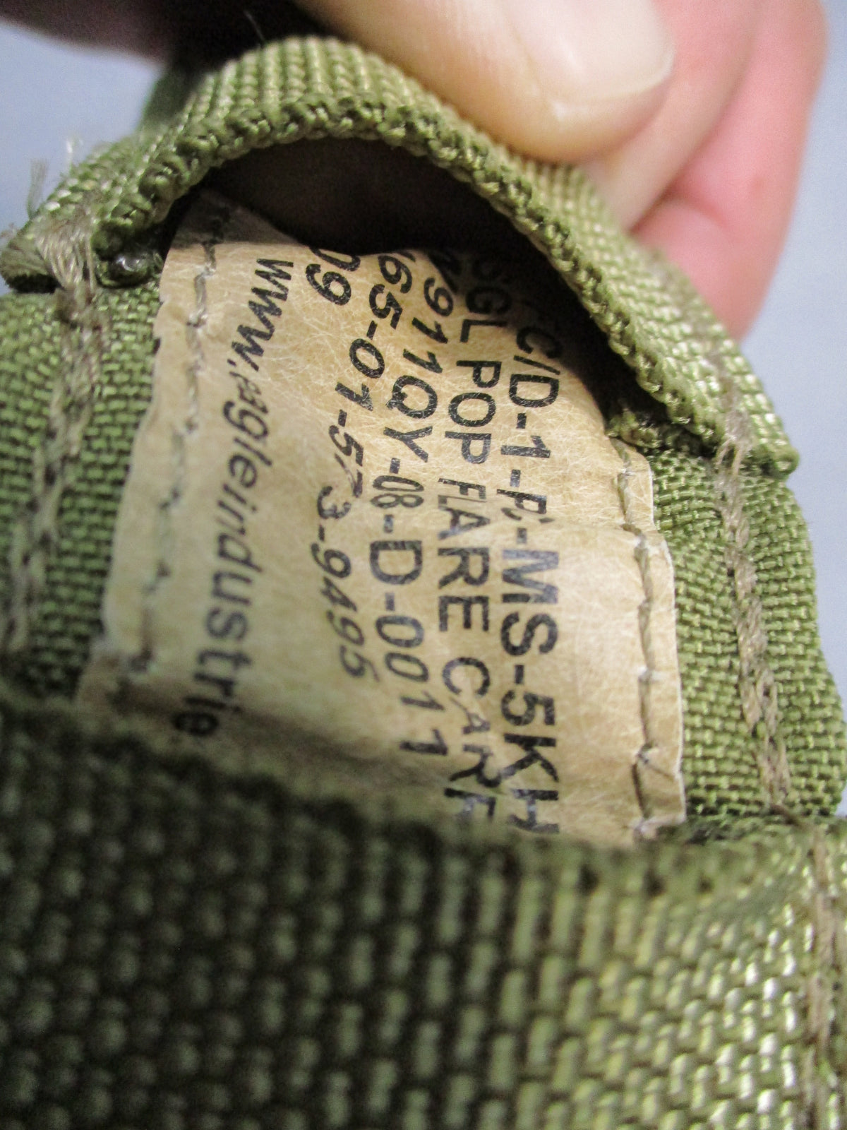 Eagle Industries Single Pop Flare Carrier Pouch Khaki MOLLE PFC/D-1-PC-MS-5KH
