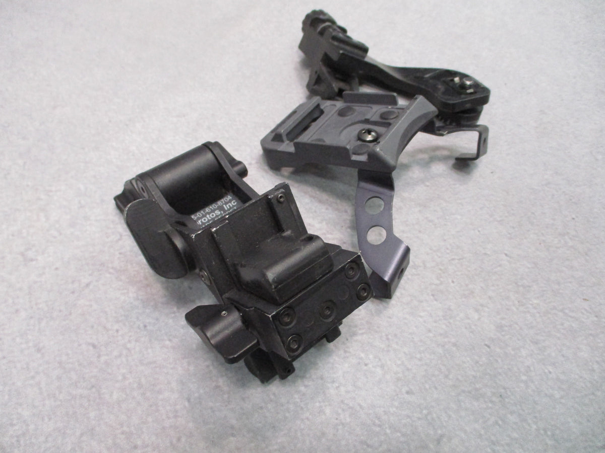 Norotos Rhino II NVG Helmet Mount Set with Titanium Base Plate and J-Arm