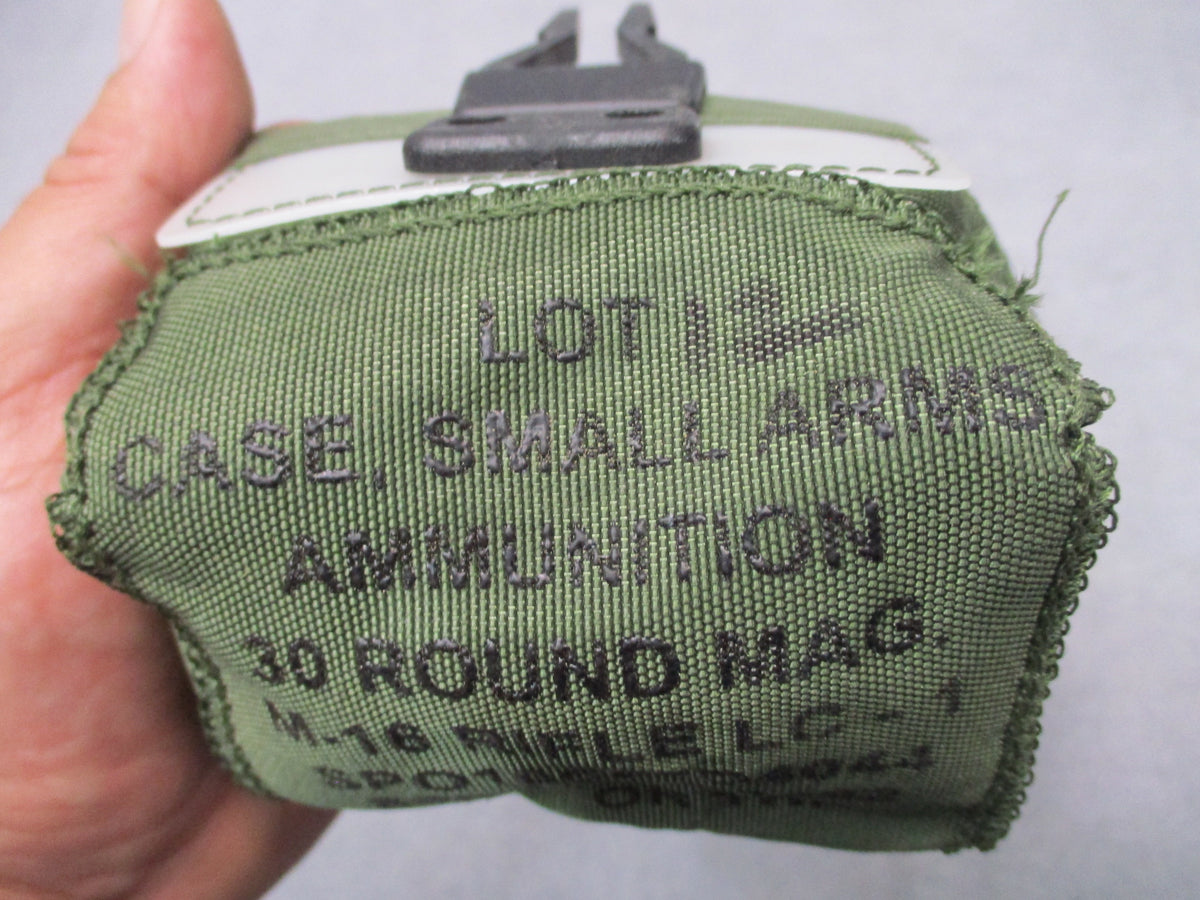 USGI ALICE LC-1 5.56/.223 Magazine Pouch OD Green w/ Clips Excellent