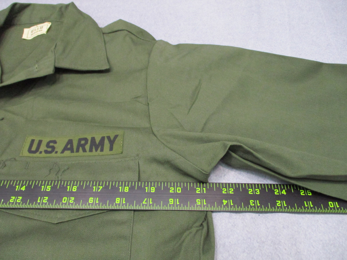 Selma Apparel US Army OG-507 Utility Shirt Olive Green 15 1/2 x 33