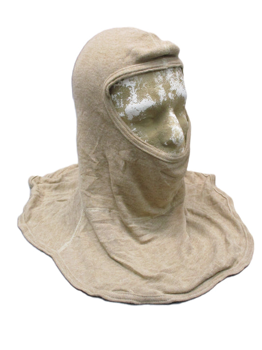 Dawn Enterprises Tan Antiflash Hood Balaclava NSN 8415-01-268-3473 Size Unmarked