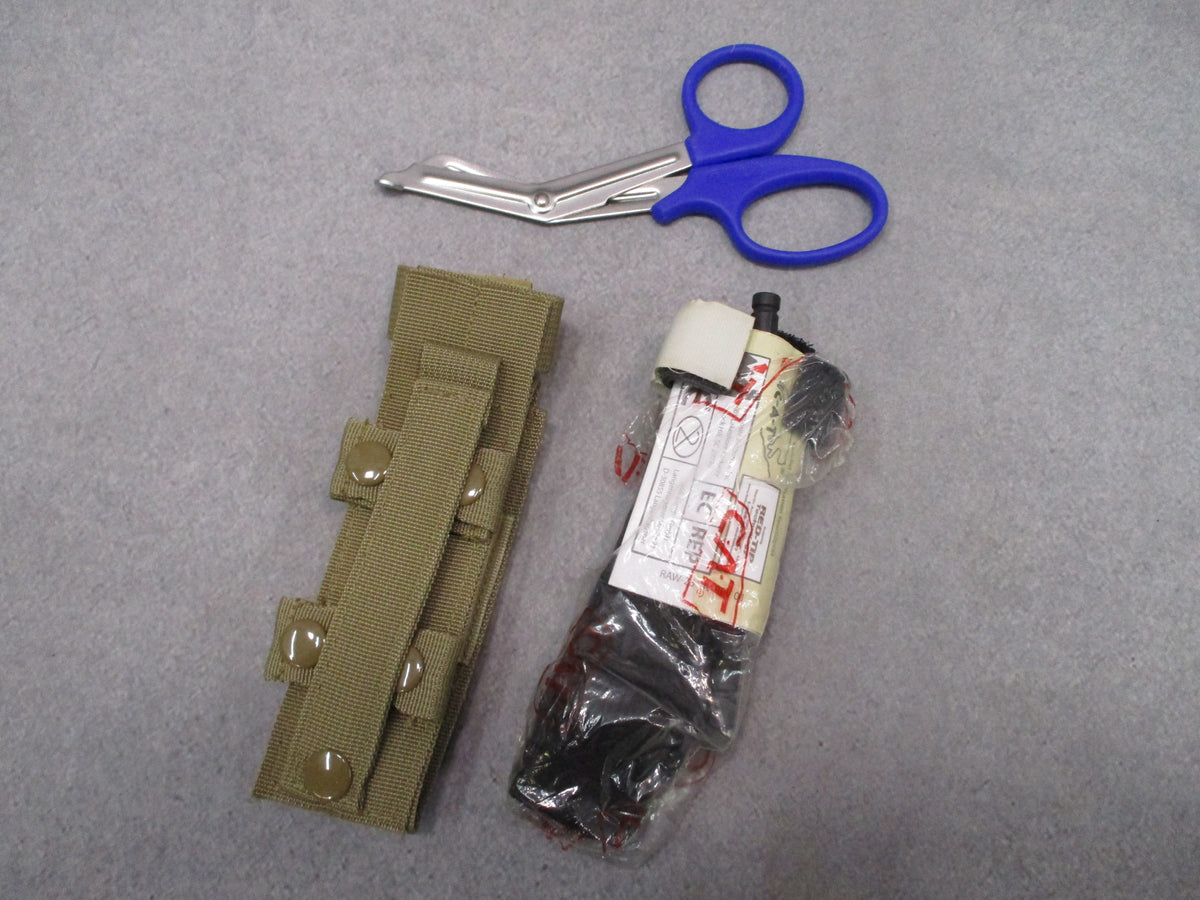 NAR CAT Gen 6 Tourniquet Coyote MOLLE Pouch Sklar Trauma Shears TQ Kit