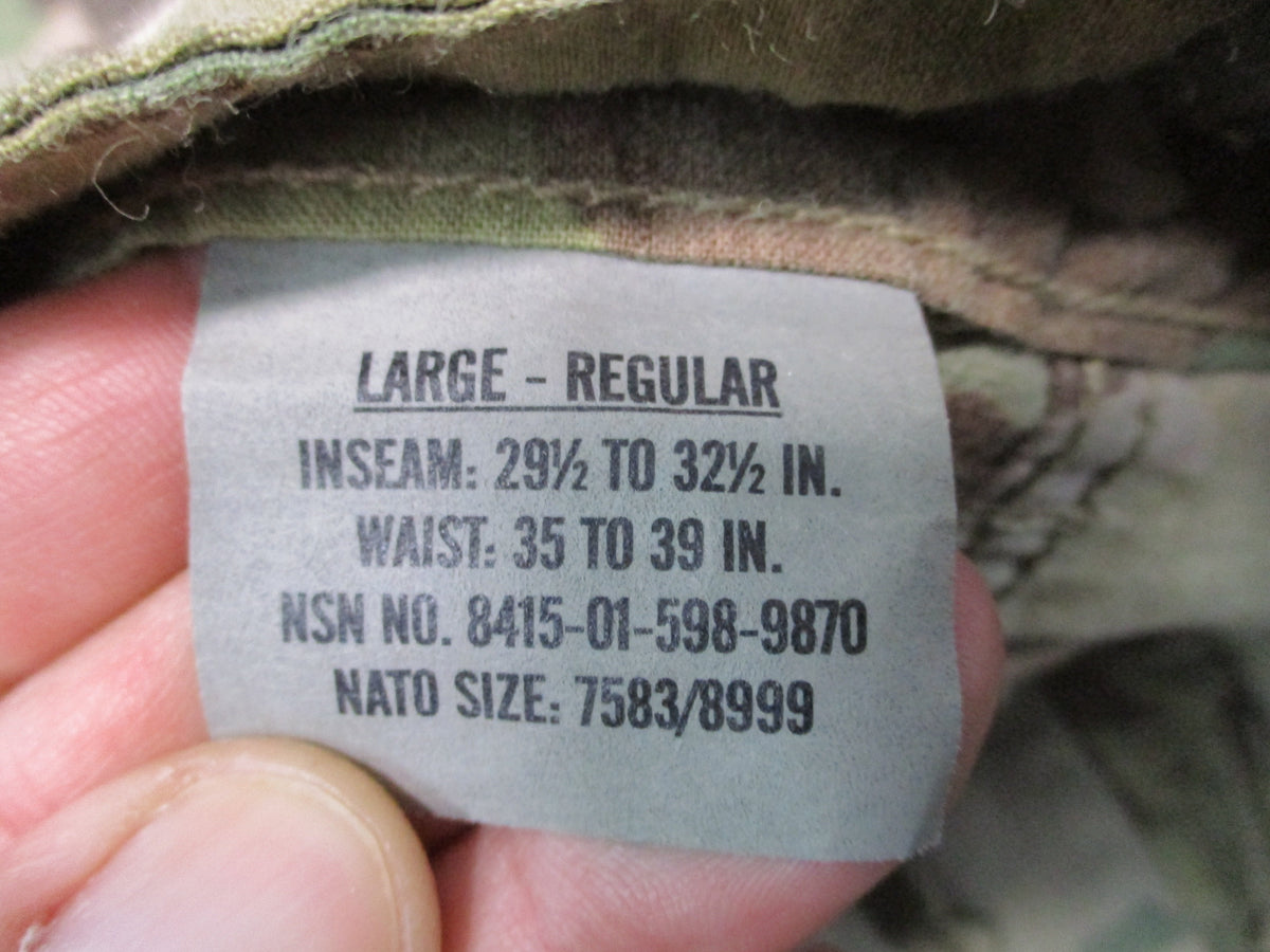 USGI FRACU MultiCam Army Combat Uniform Coat Trousers Set Large Regular FR