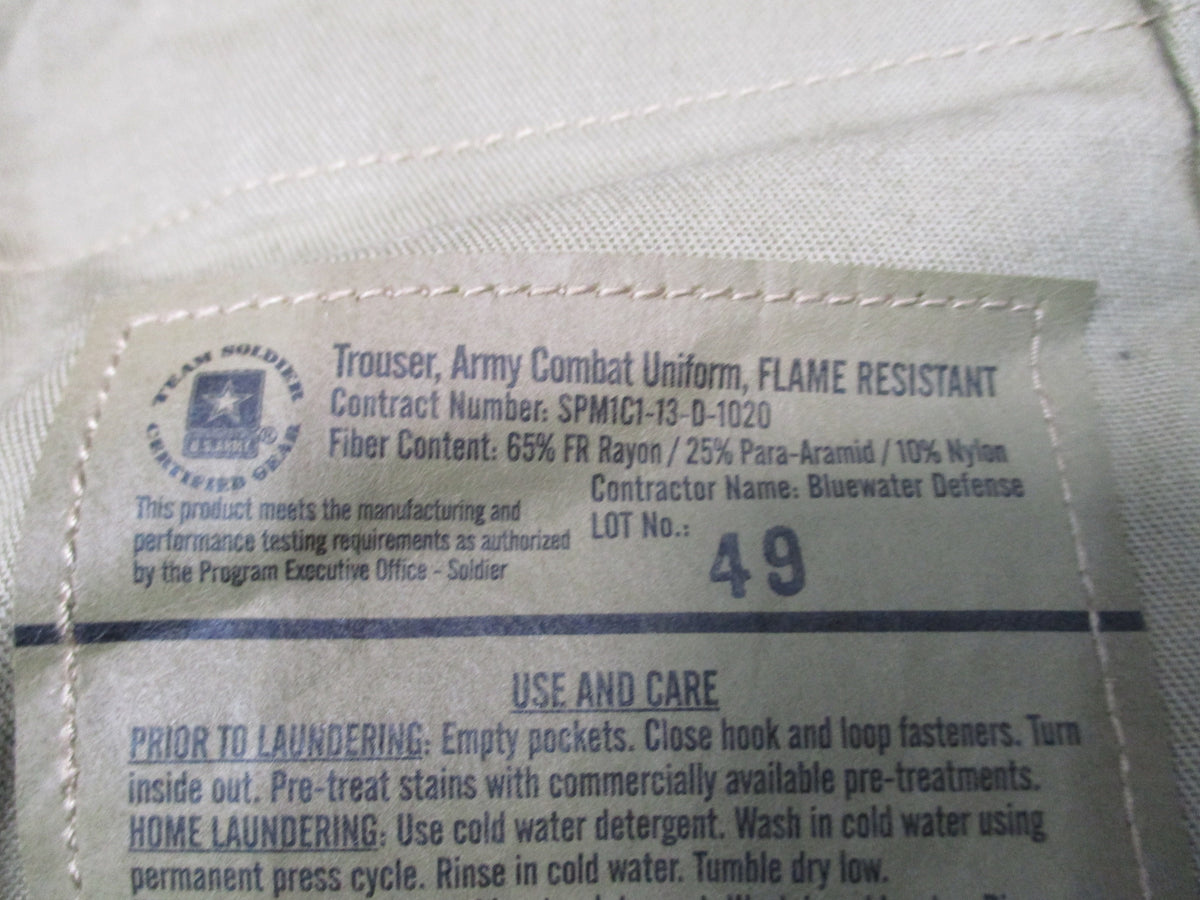 USGI FRACU MultiCam Army Combat Uniform Coat Trousers Set Large Regular FR