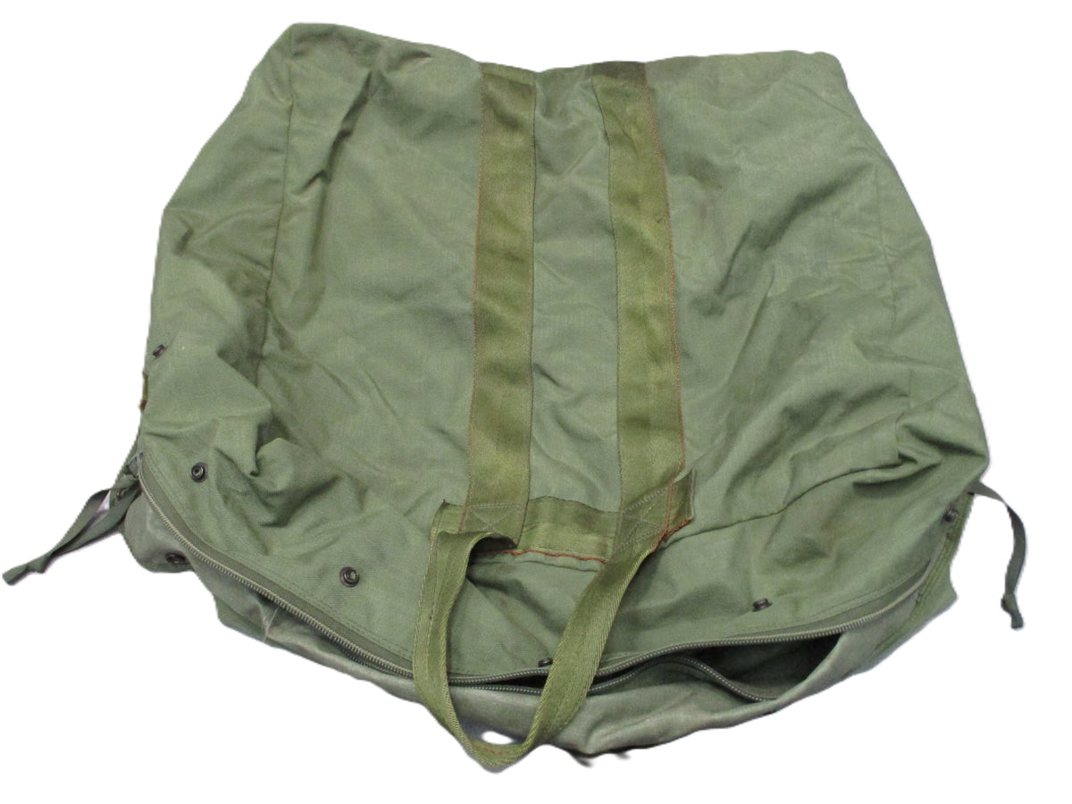 US Military Flyers Kit Bag OD Green Nylon 23x12x19 Travel Duffel Needs Cleaning