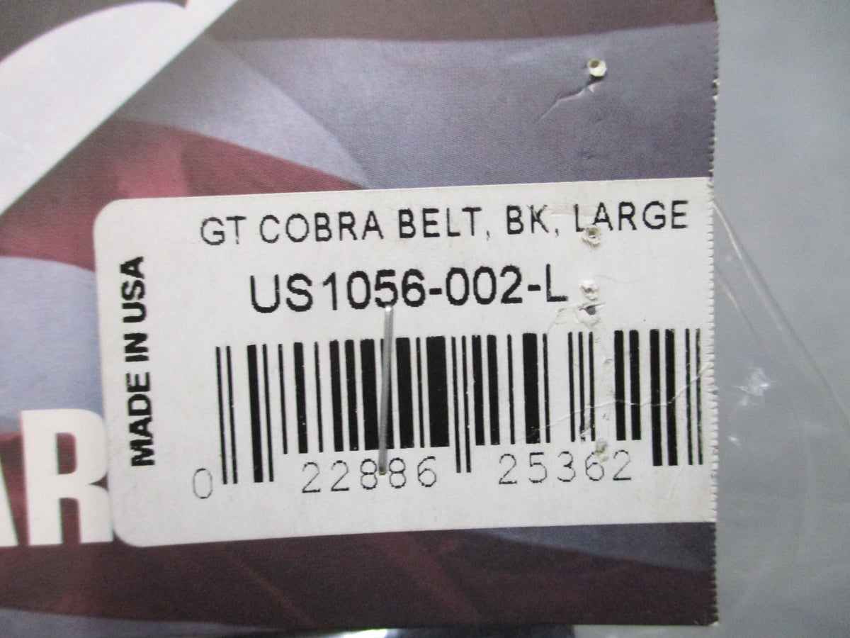 Condor GT Cobra Tactical Belt Black Large 42-46 USA Made US1056-002-L NOS