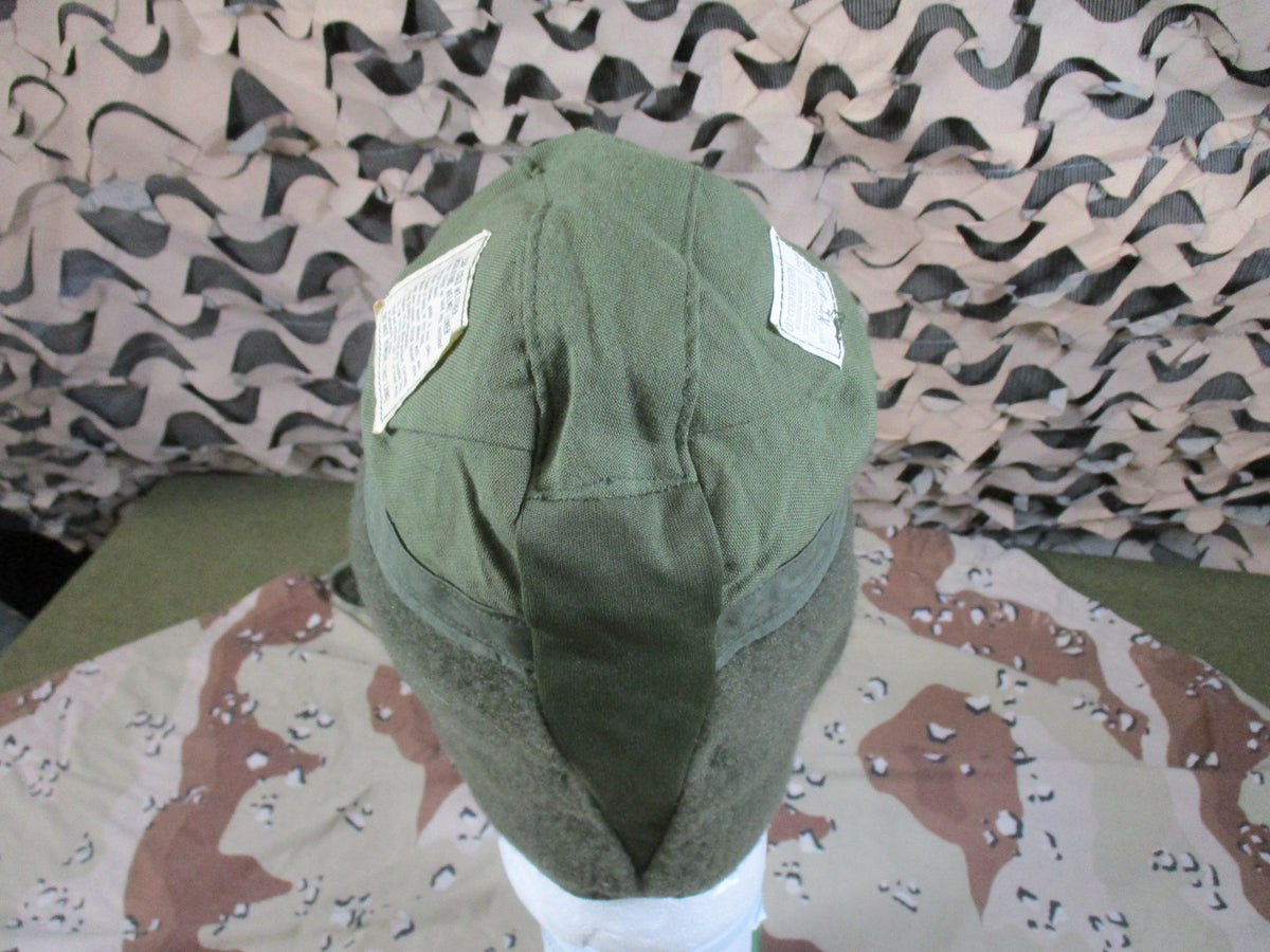 USGI Olive Green Cold Weather Insulating Helmet Liner Cap Size 6 3/4 Surplus