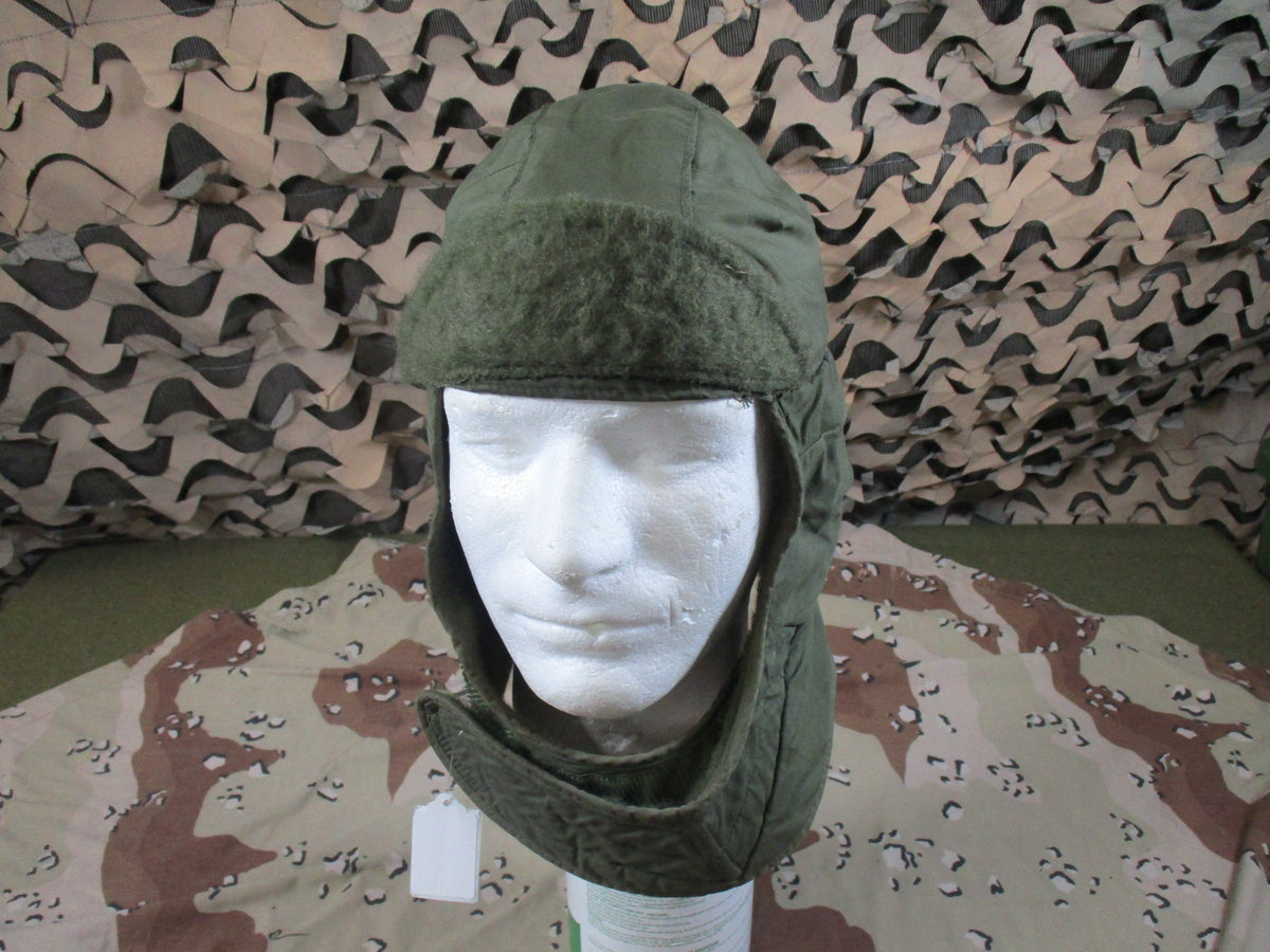 USGI Olive Green Cold Weather Insulating Helmet Liner Cap Size 7 Surplus