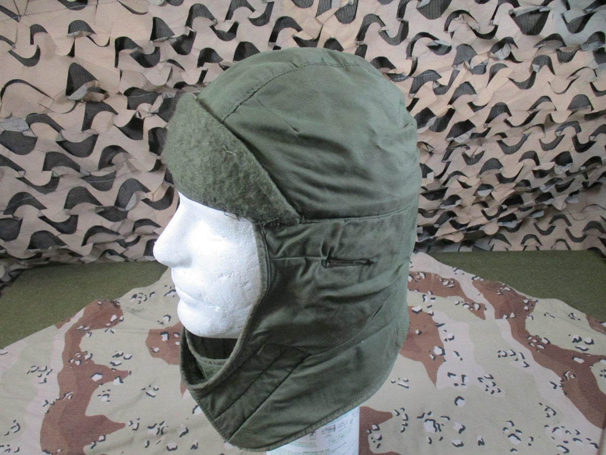USGI Olive Green Cold Weather Insulating Helmet Liner Cap Size 7 Surplus