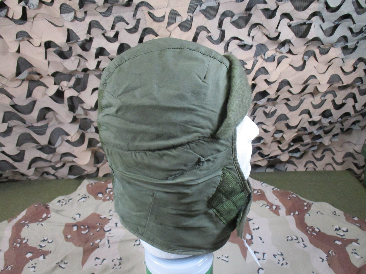 USGI Olive Green Cold Weather Insulating Helmet Liner Cap Size 7 Surplus