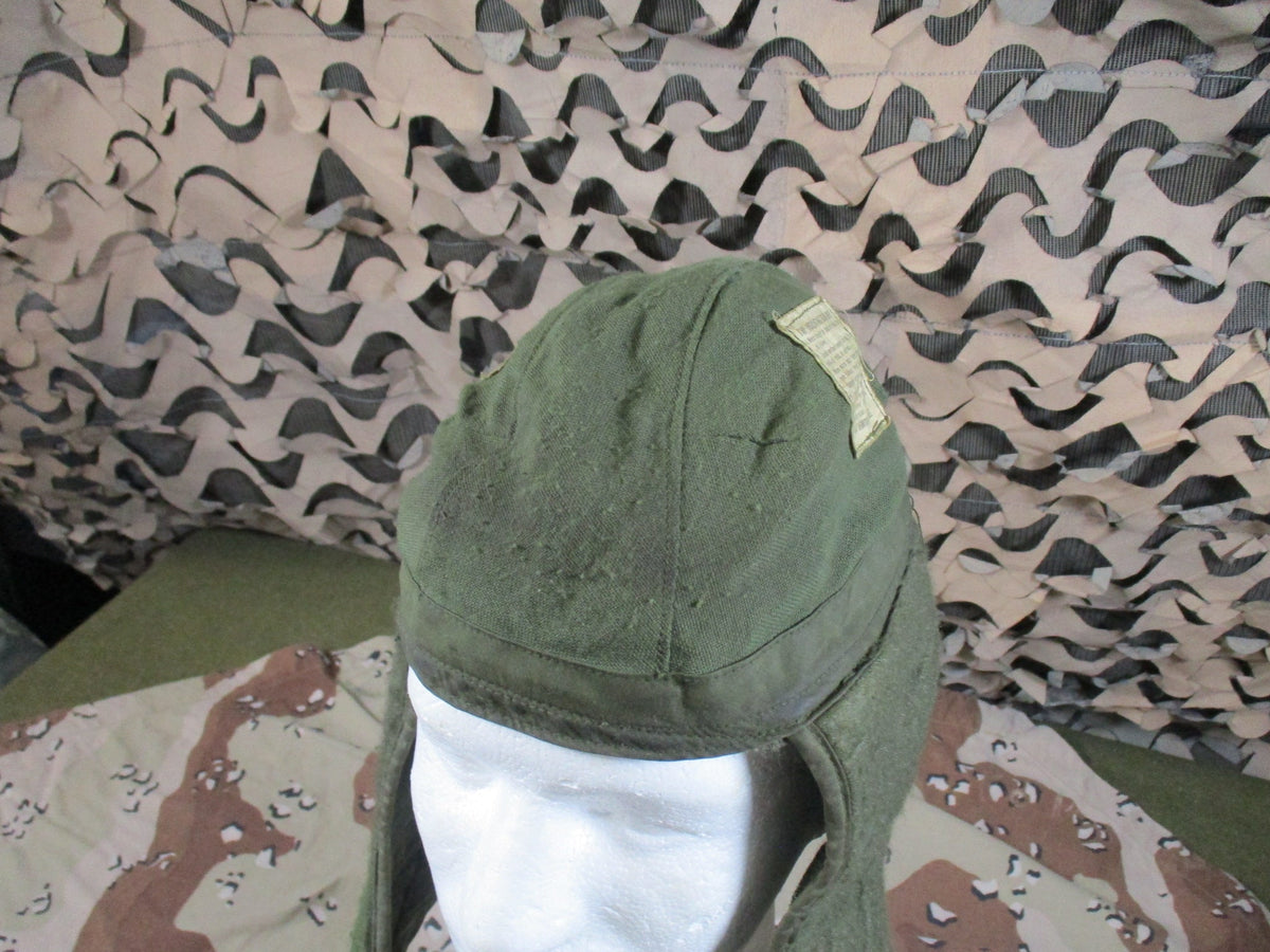 USGI Olive Green Cold Weather Insulating Helmet Liner Cap Size 7 Surplus