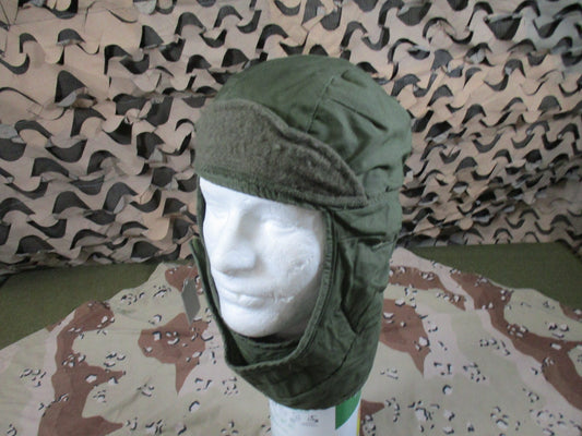USGI Olive Green Cold Weather Insulating Helmet Liner Cap Size 7 1/4 Surplus