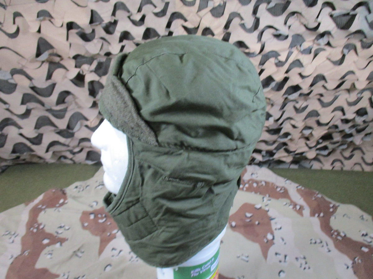 USGI Olive Green Cold Weather Insulating Helmet Liner Cap Size 7 1/4 Surplus