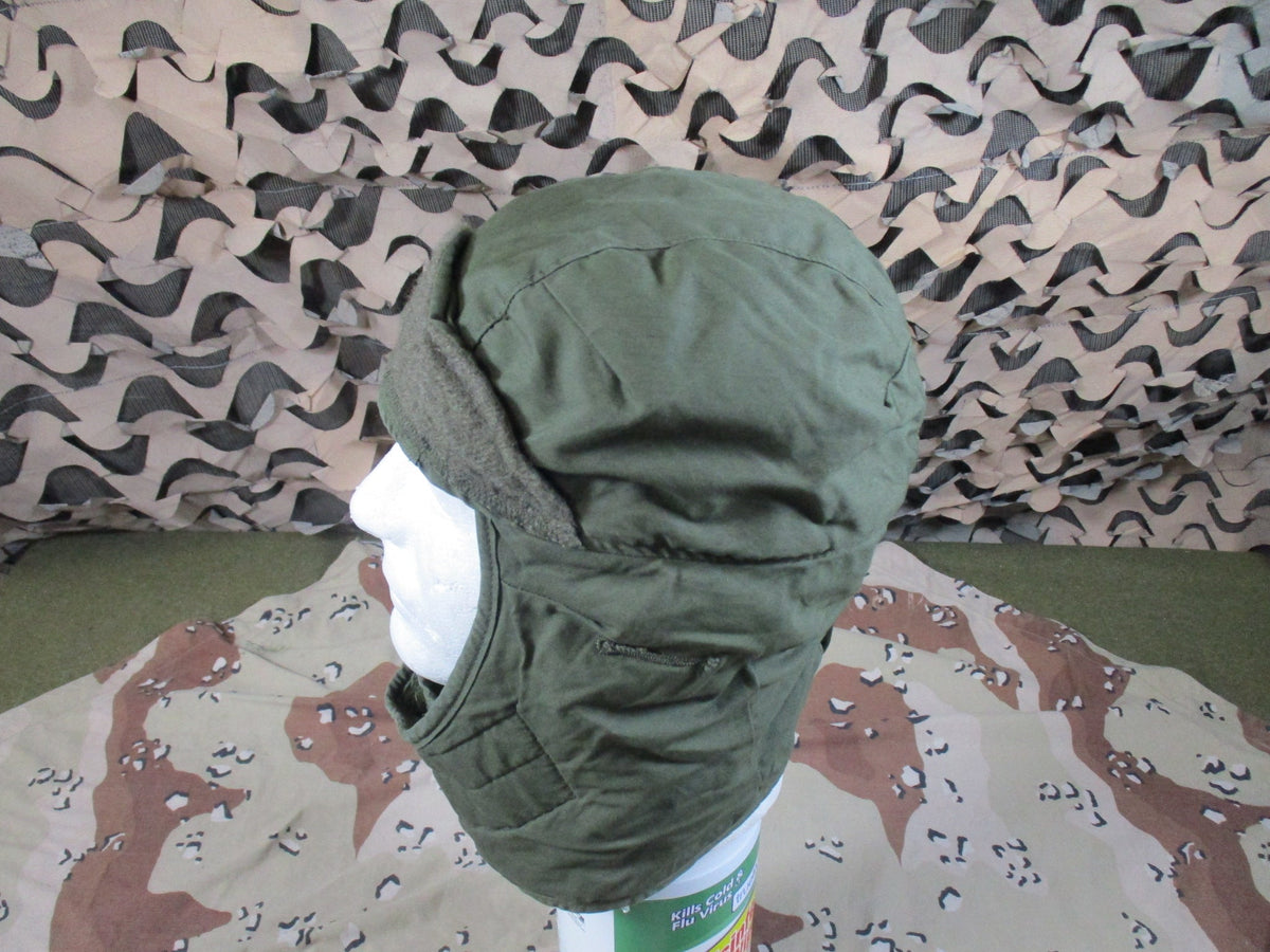 USGI Olive Green Cold Weather Insulating Helmet Liner Cap Size 7 1/4 Surplus