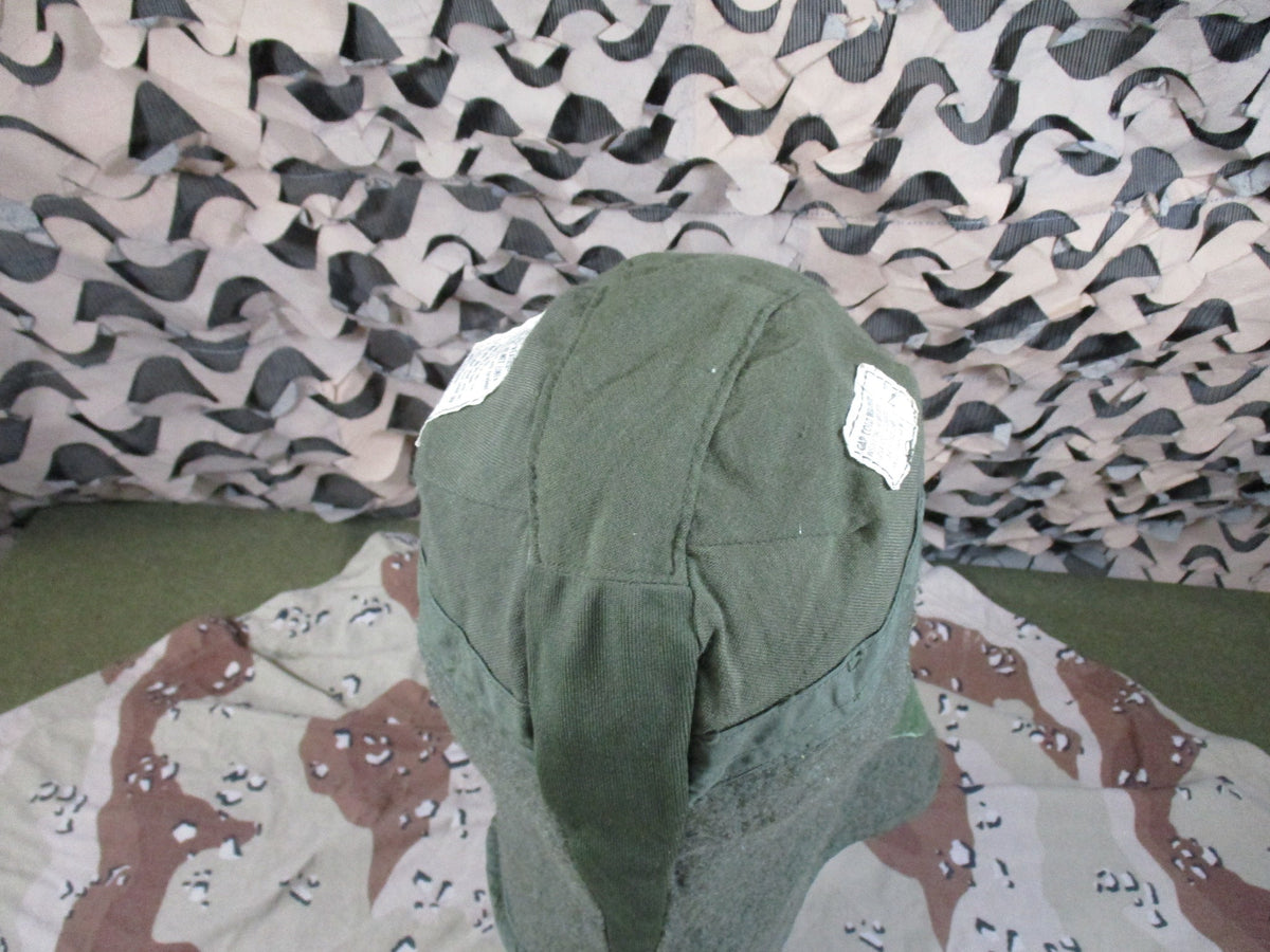 USGI Olive Green Cold Weather Insulating Helmet Liner Cap Size 7 1/4 Surplus