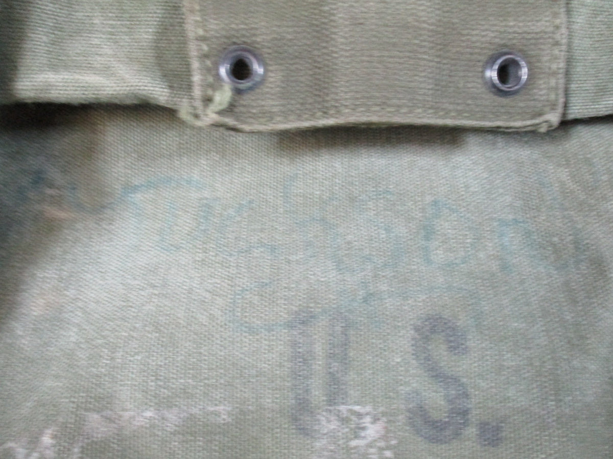 Vintage USGI M1945 Upper Combat Field Pack OD Canvas WWII Korea Era Used