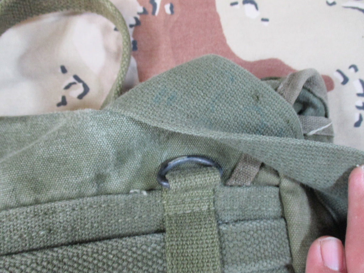 Vintage USGI M1945 Upper Combat Field Pack OD Canvas WWII Korea Era Used