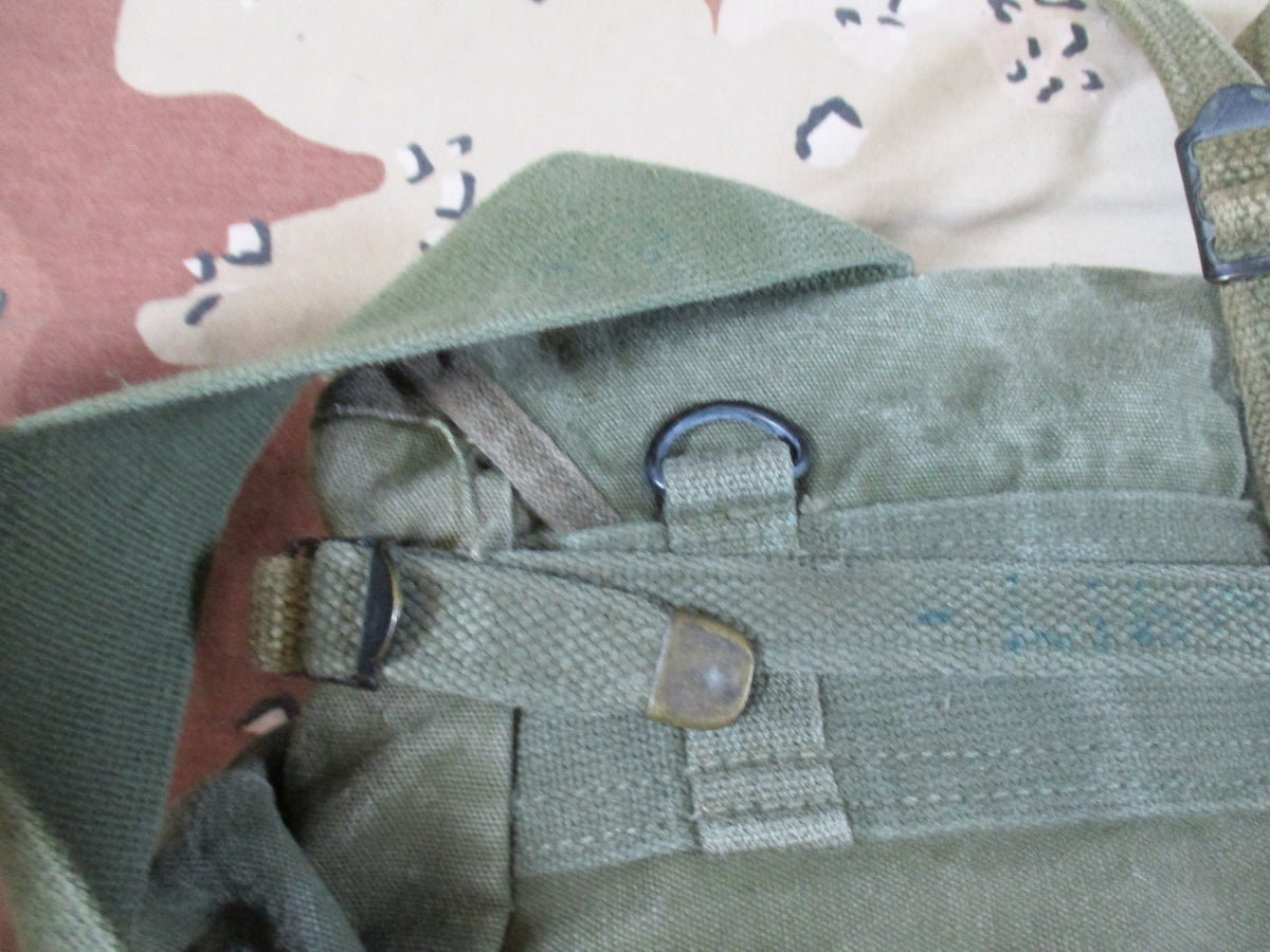 Vintage USGI M1945 Upper Combat Field Pack OD Canvas WWII Korea Era Used