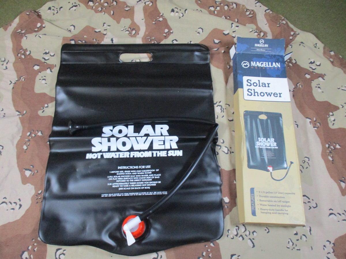 Magellan Outdoors Solar Shower 4.5 Gallon 17L Portable Camping Bag New in Box