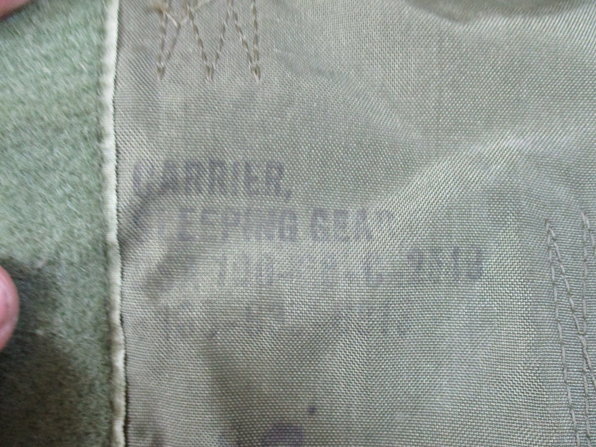 USGI M1967 Sleeping Gear Carrier Vietnam Era OD Nylon H Harness Field Gear