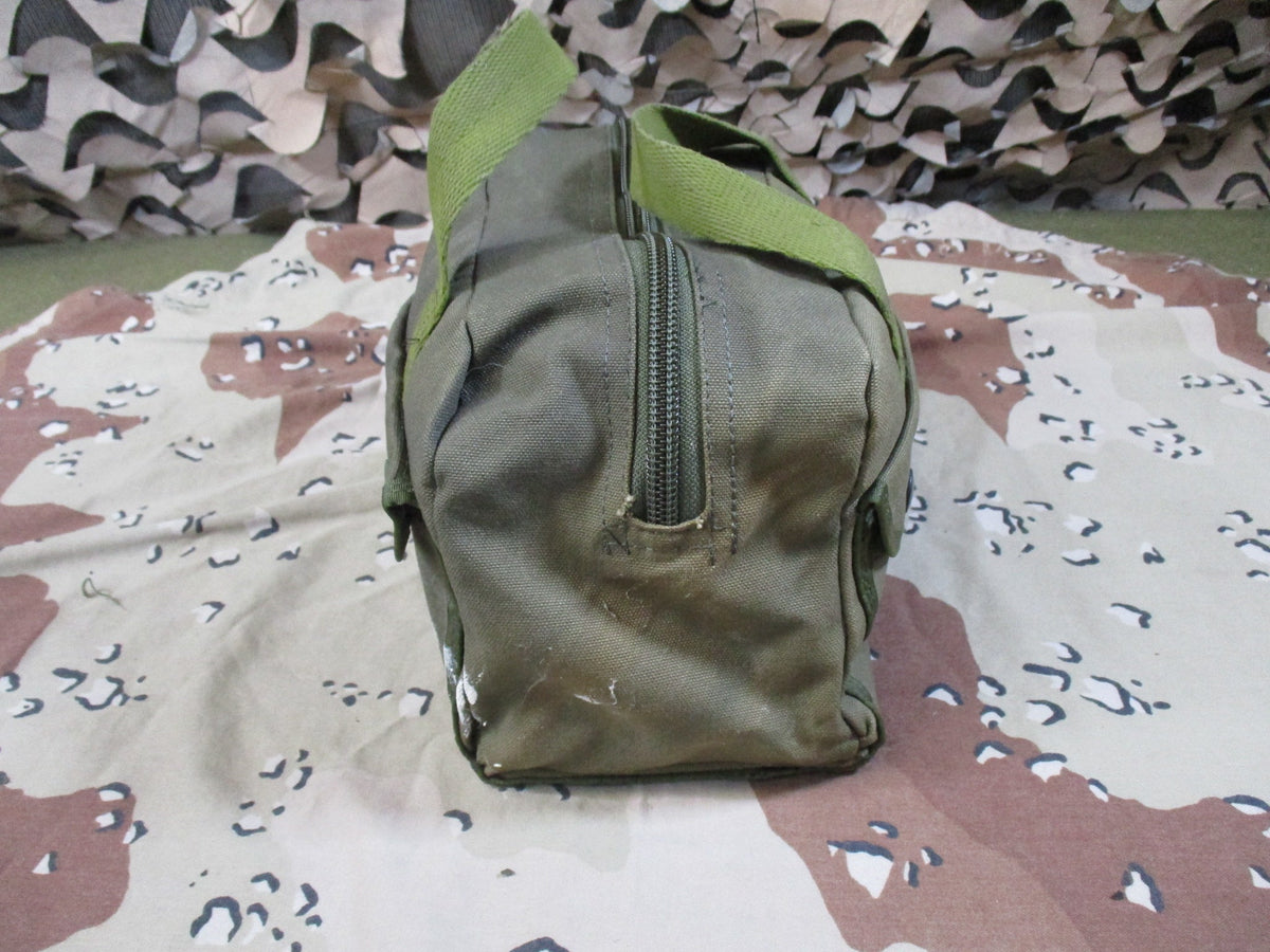 USGI Mechanic's Tool Bag OD Canvas NSN 5140-00-329-4306 Vintage Army Used
